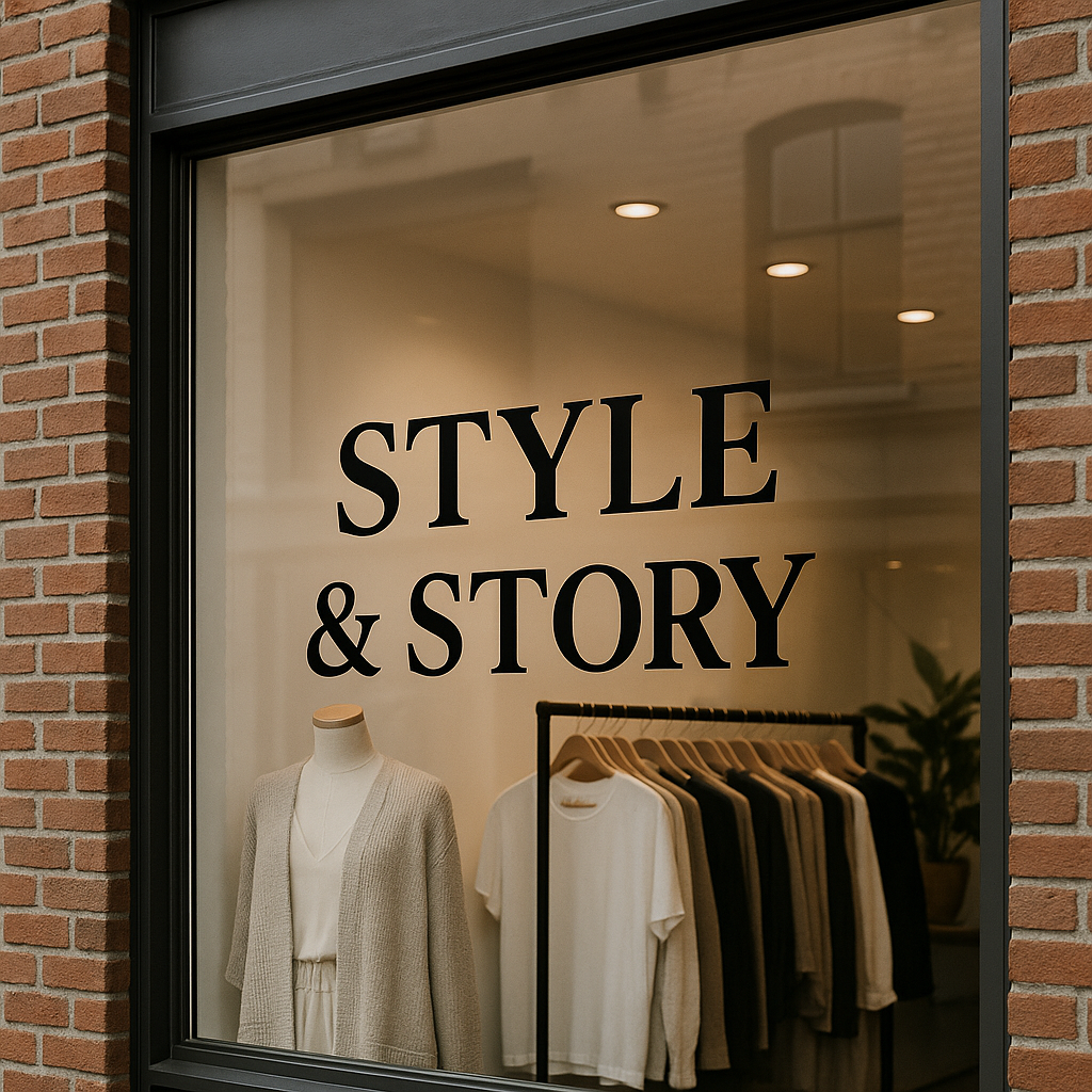 Foliebogstaver til vinduer og facader