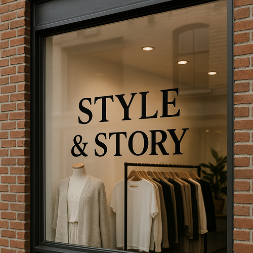 Foliebogstaver til vinduer og facader